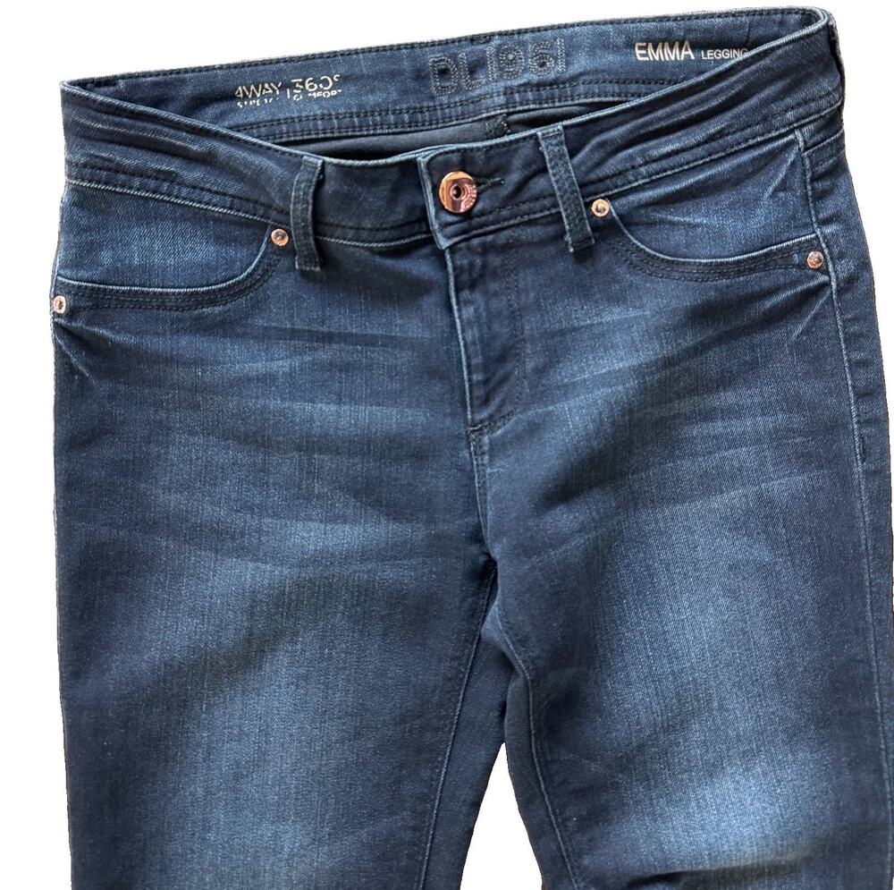 DL1961 Emma Legging Jeans Womens 26 Blue Dark Wash Skinny Stretch Denim